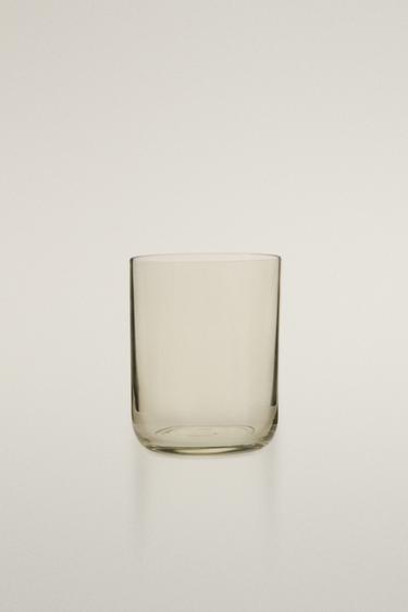 COLOURED GLASS TUMBLER - Green by Zara - Image 0