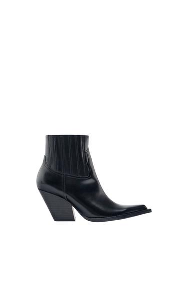 COWBOY-STYLE ANKLE BOOTS