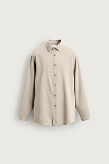 SLIM FIT SHIRT - Sand by Zara