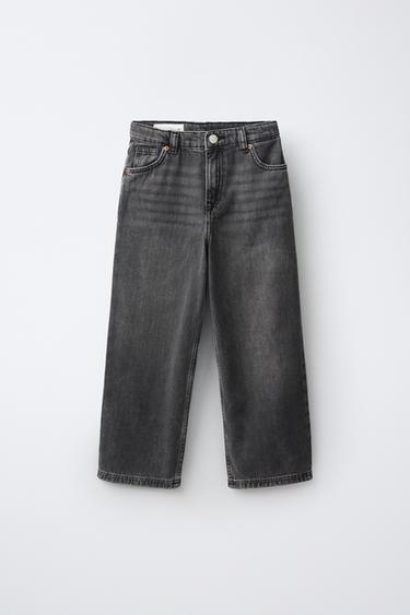 RELAXED BAGGY JEANS - Donkergrijs van Zara