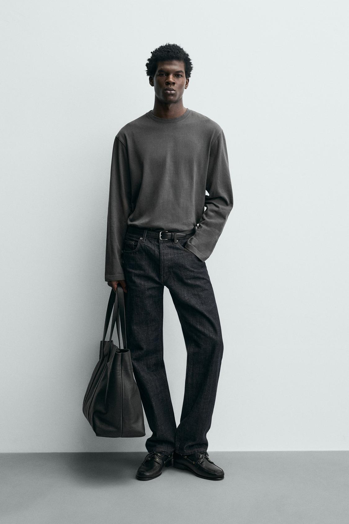 ФУТБОЛКА С ДЛИННЫМ РУКАВОМ ОБЫЧНОГО КРОЯ ОТ ZARA