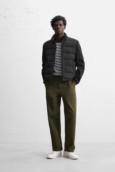 CAZADORA COMBINADO ACOLCHADO - Negro de Zara