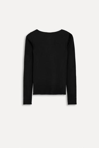 WOOL AND SILK BLEND SWEATER 50TH ANNIVERSARY - Black by Zara - Image 1