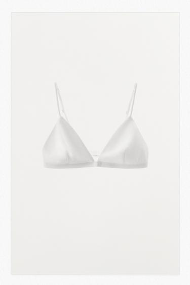 MODAL TRIANGLE BRALETTE - White by Zara