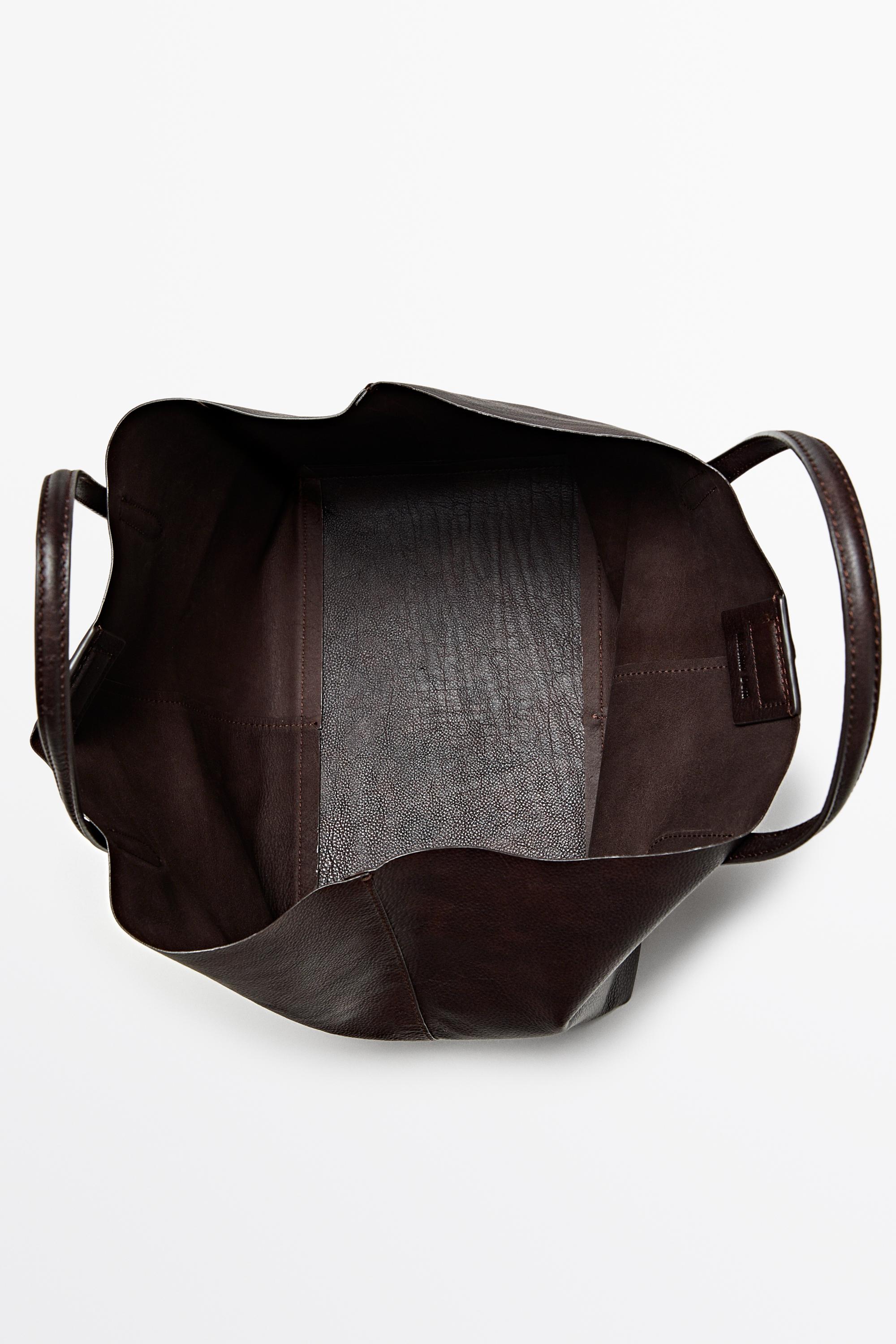 Tote bag medium en cuir nappa