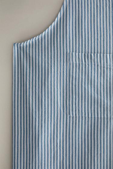 TABLIER COTON RAYURES - Bleu de Zara - Image 1