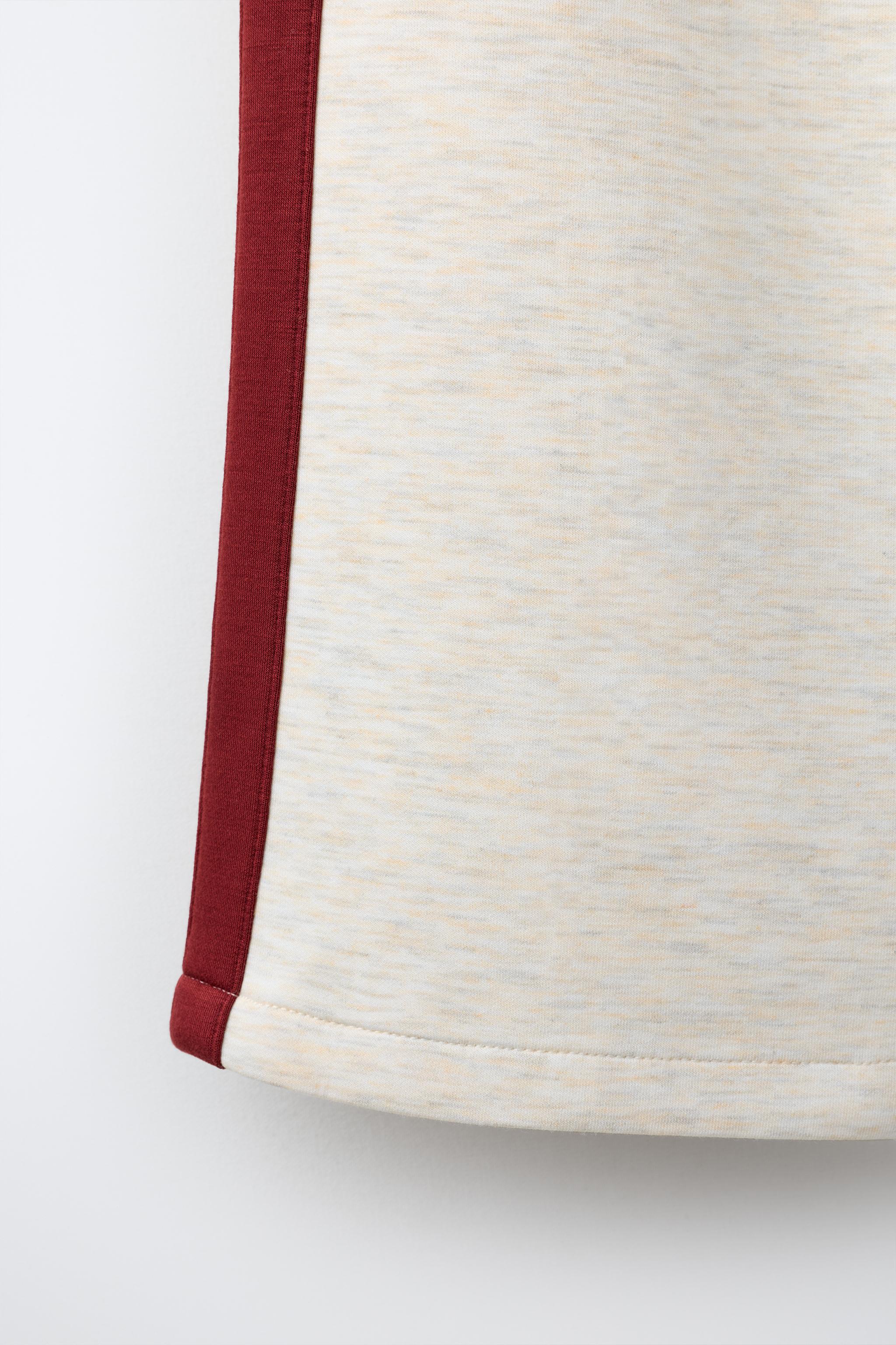 Детские брюки Zara CONTRAST STRIPE WIDE-LEG PANTS — фото 4