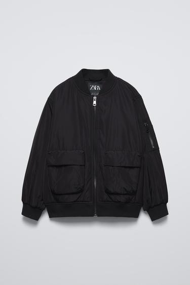 КУРТКА-БОМБЕР С КАРМАНАМИ — ЧЕРНЫЙ от Zara — изображение 0