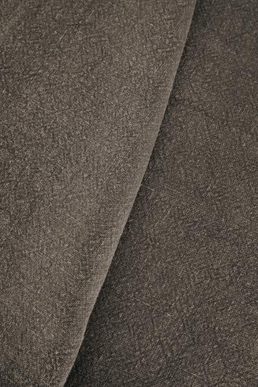 Zara WASHED LINEN BEDSPREAD (400 GxM²) - Brown / Taupe