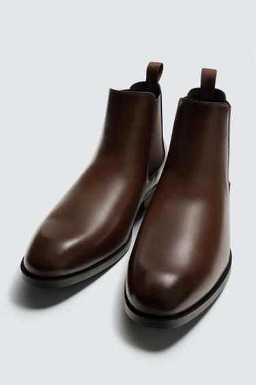 BOTTINES CHELSEA POINTUES - Marron de Zara - Image 1