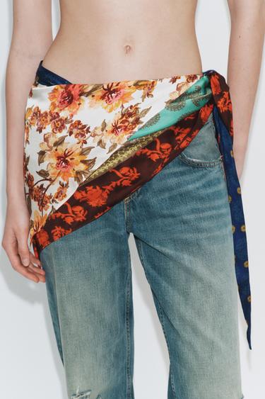 REVERSIBLE PRINTED WRAP TOP - Multicoloured by Zara - Image 3