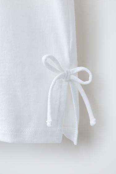 CROCHET DETAIL T-SHIRT - White by Zara - Image 3