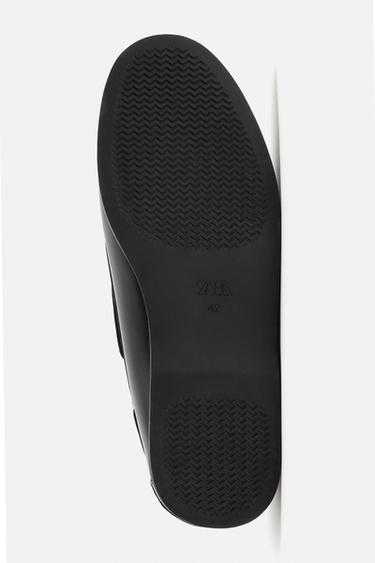CHAUSSURES BATEAU EN CUIR ÉDITION LIMITÉE - Noir de Zara - Image 6