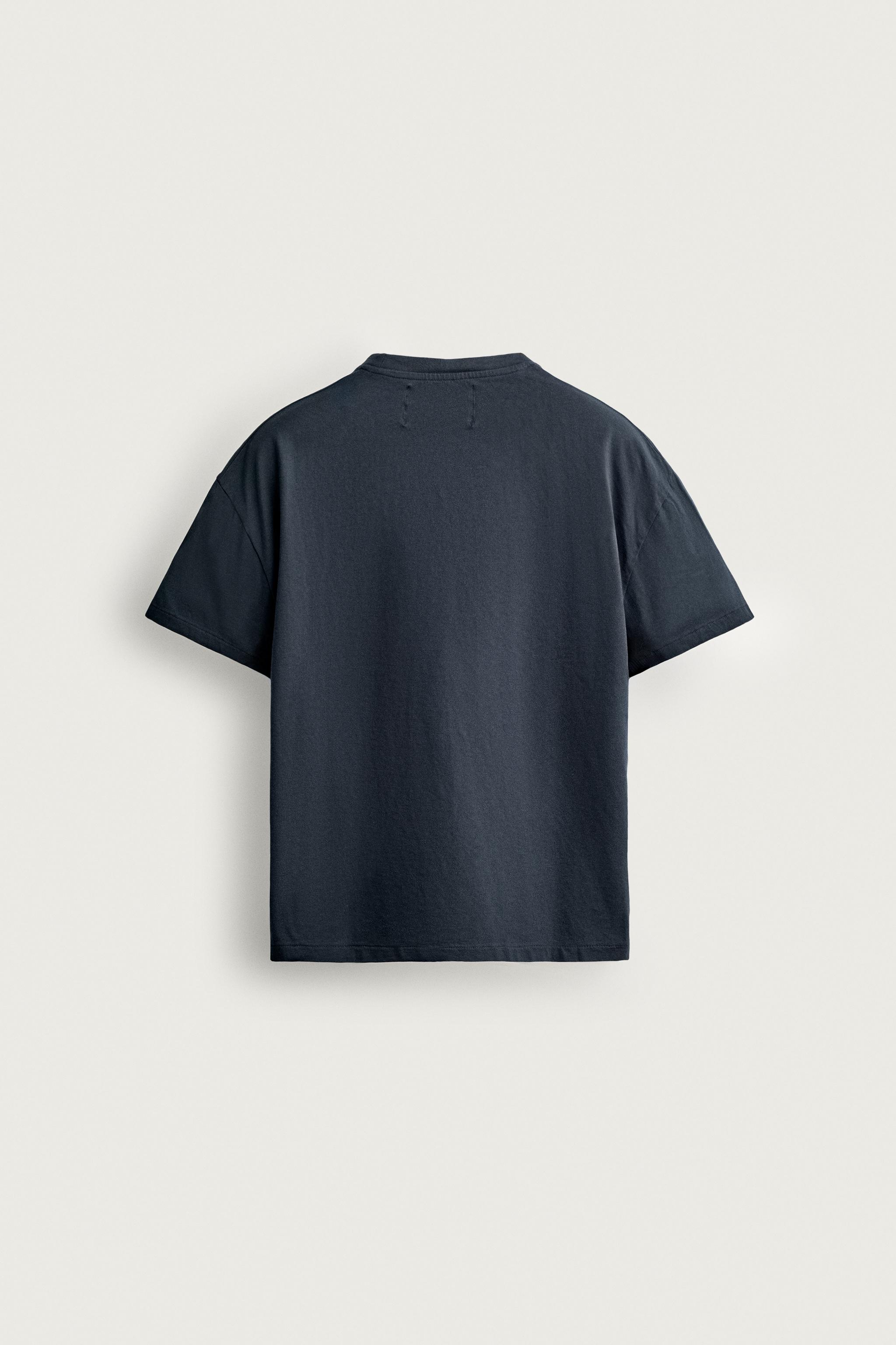 Zara YAZILI CROP FIT T-SHIRT görsel 2