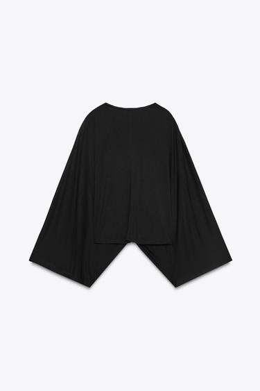 CAPE FLUIDE ASYMÉTRIQUE - Noir de Zara - Image 4