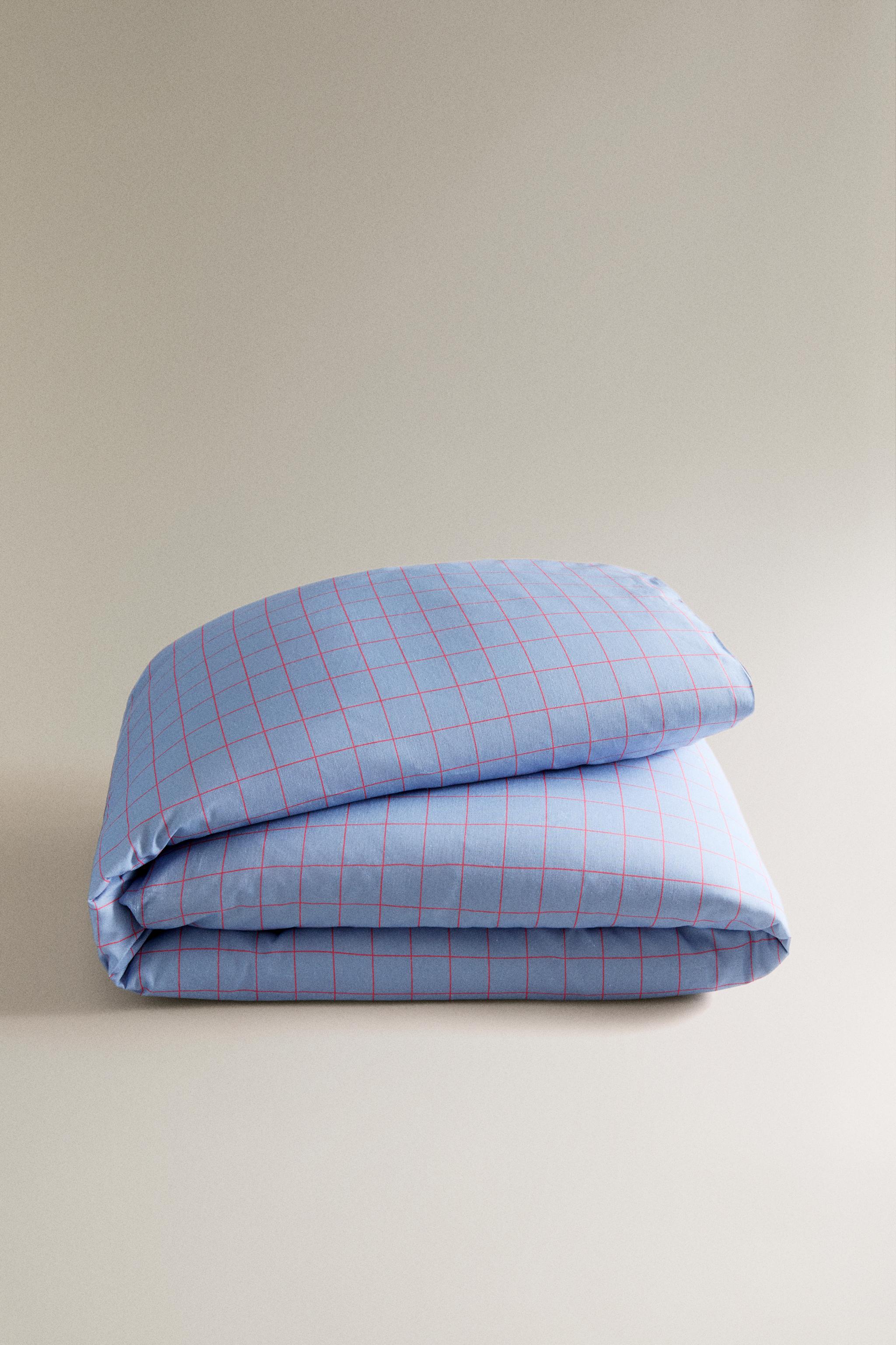 KIDS PLAID DUVET COVER
