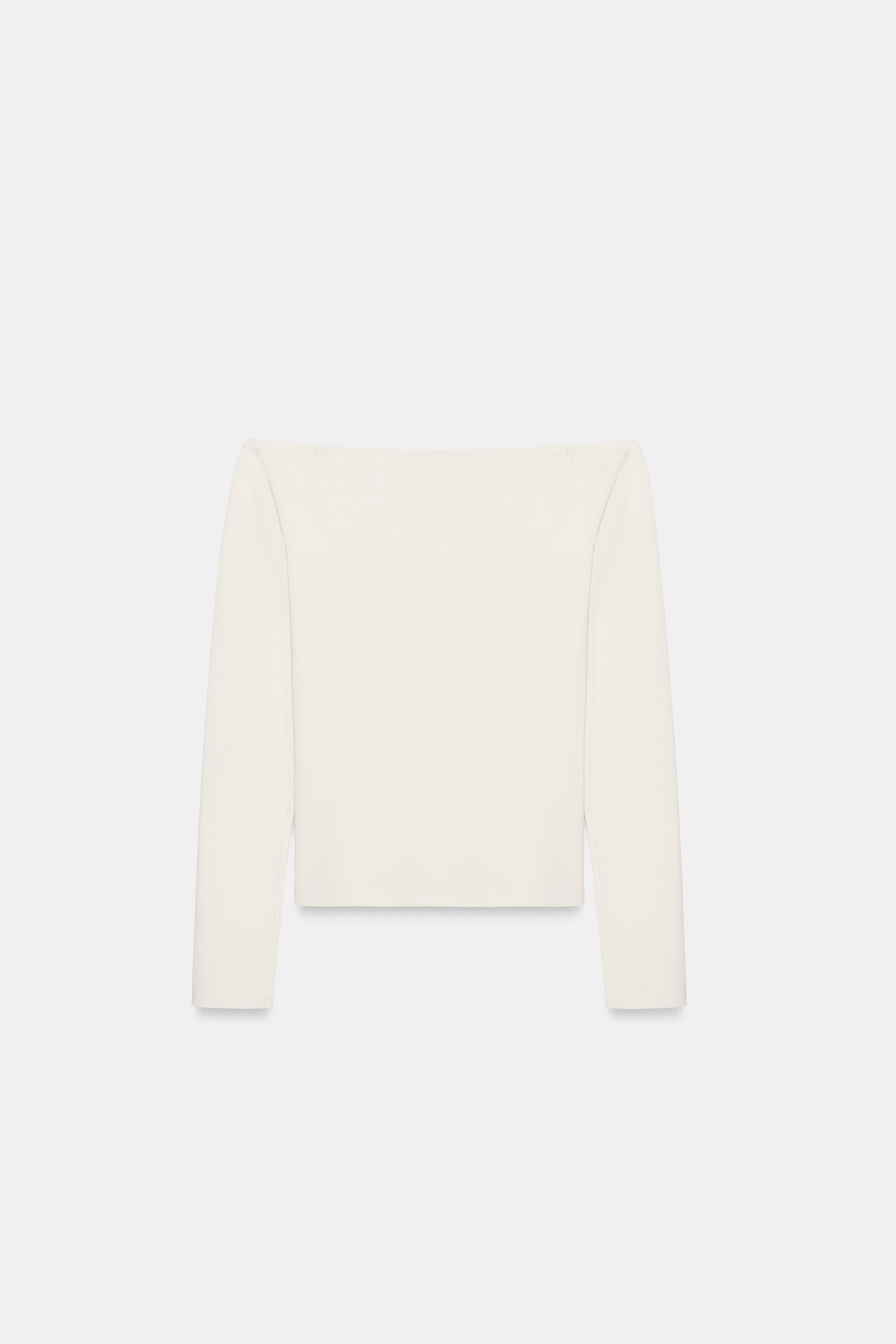 TOP EN MAILLE OFF SHOULDER