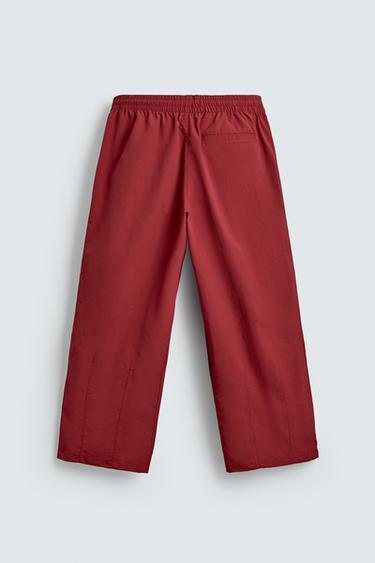 TECHNICAL JOGGERS WITH CONTRAST SIDE TAPING - Red by Zara - Image 6