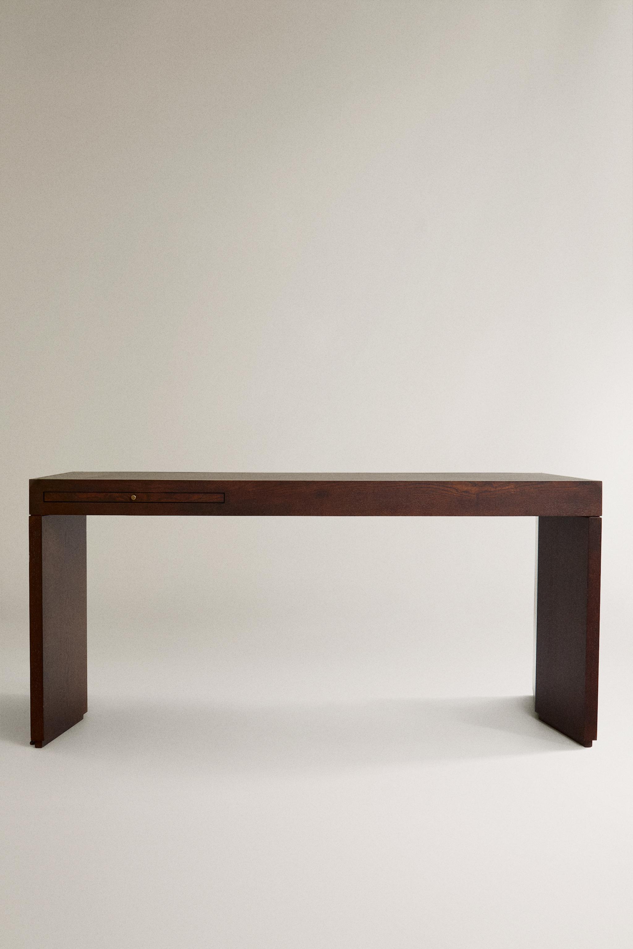 BUREAU BOIS ET CUIR