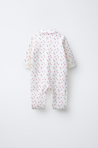 PYJAMA ENTIER À FERMETURE ÉCLAIR PIED CONVERTIBLE - Écru de Zara - Image 1