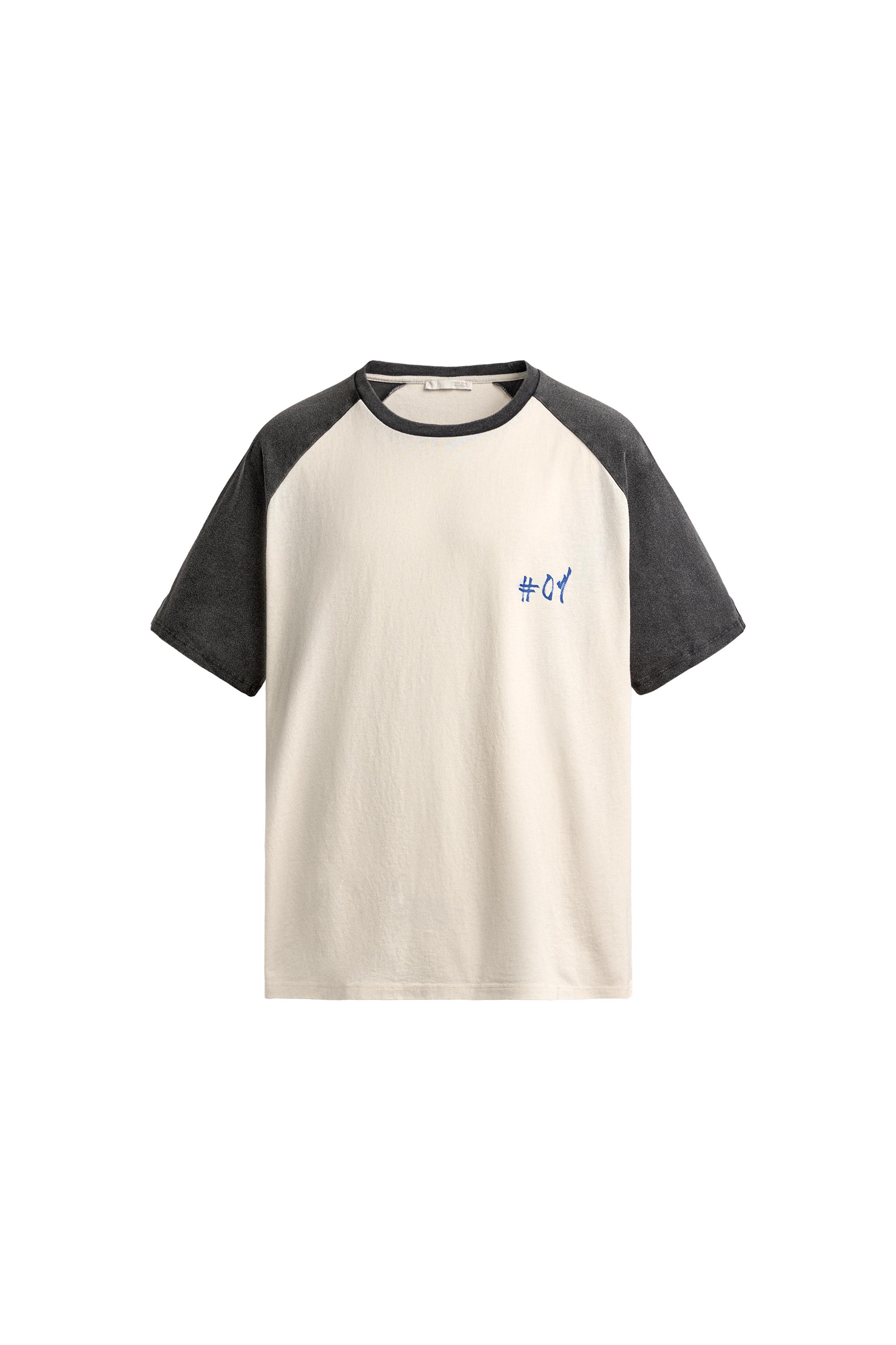 CAMISETA COLOR BLOCK TEXTOS