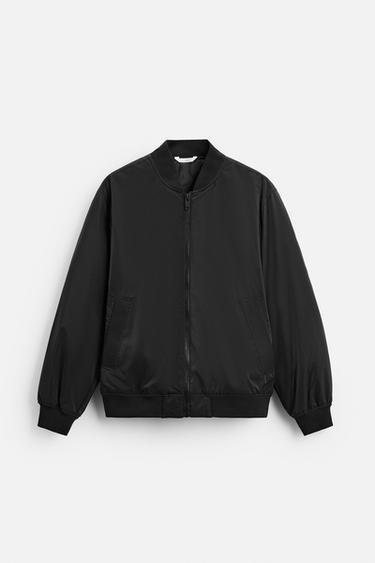 PADDED BOMBER JACKET - Black by Zara