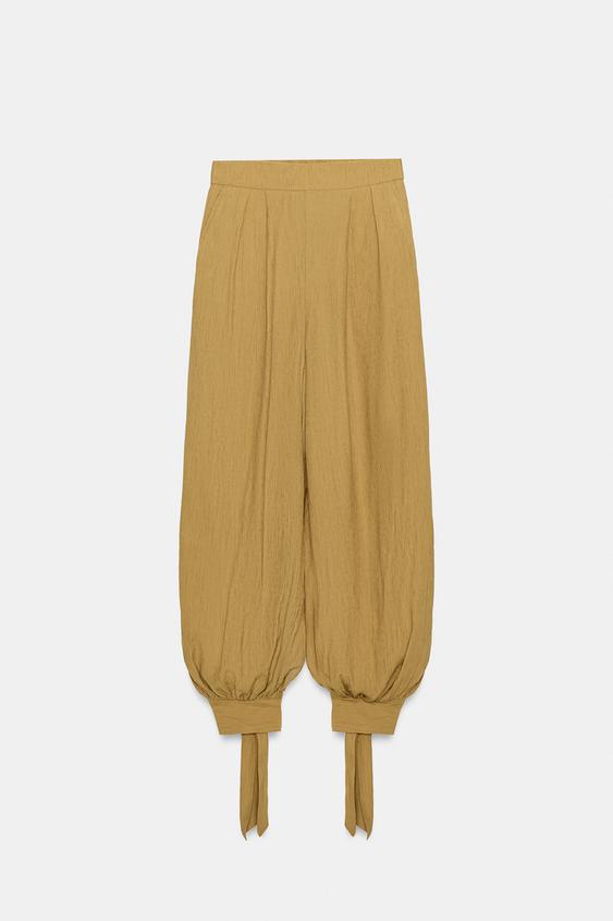 BOW BALLOON PANTS from Zara - $49.90