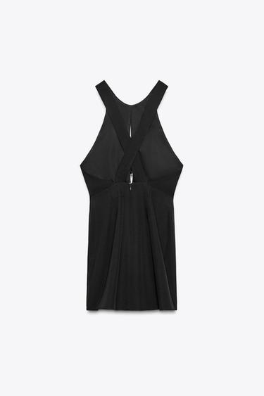 ROBE COURTE DÉCOR DORÉ - Noir de Zara - Image 5