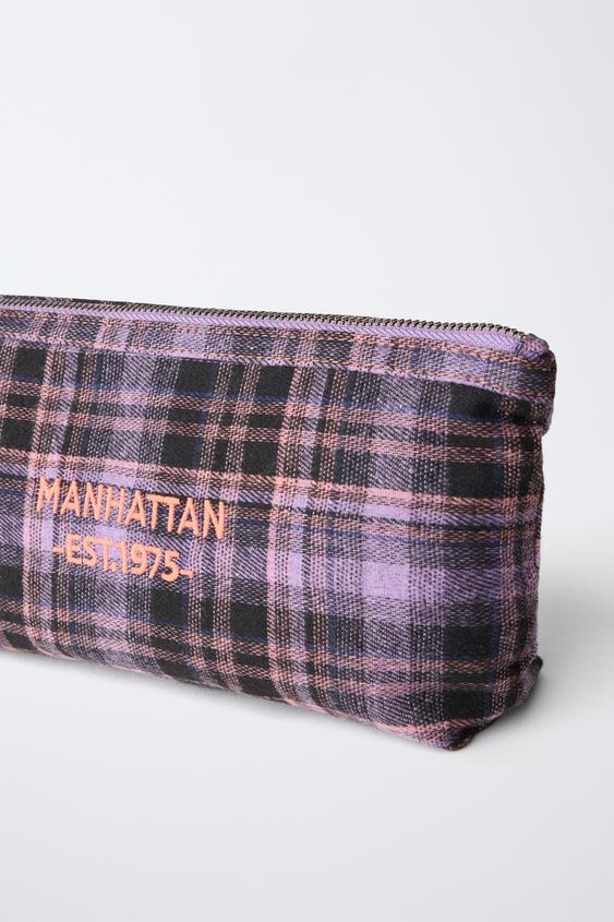 TROUSSE À CARREAUX - Violet de Zara - Image 4