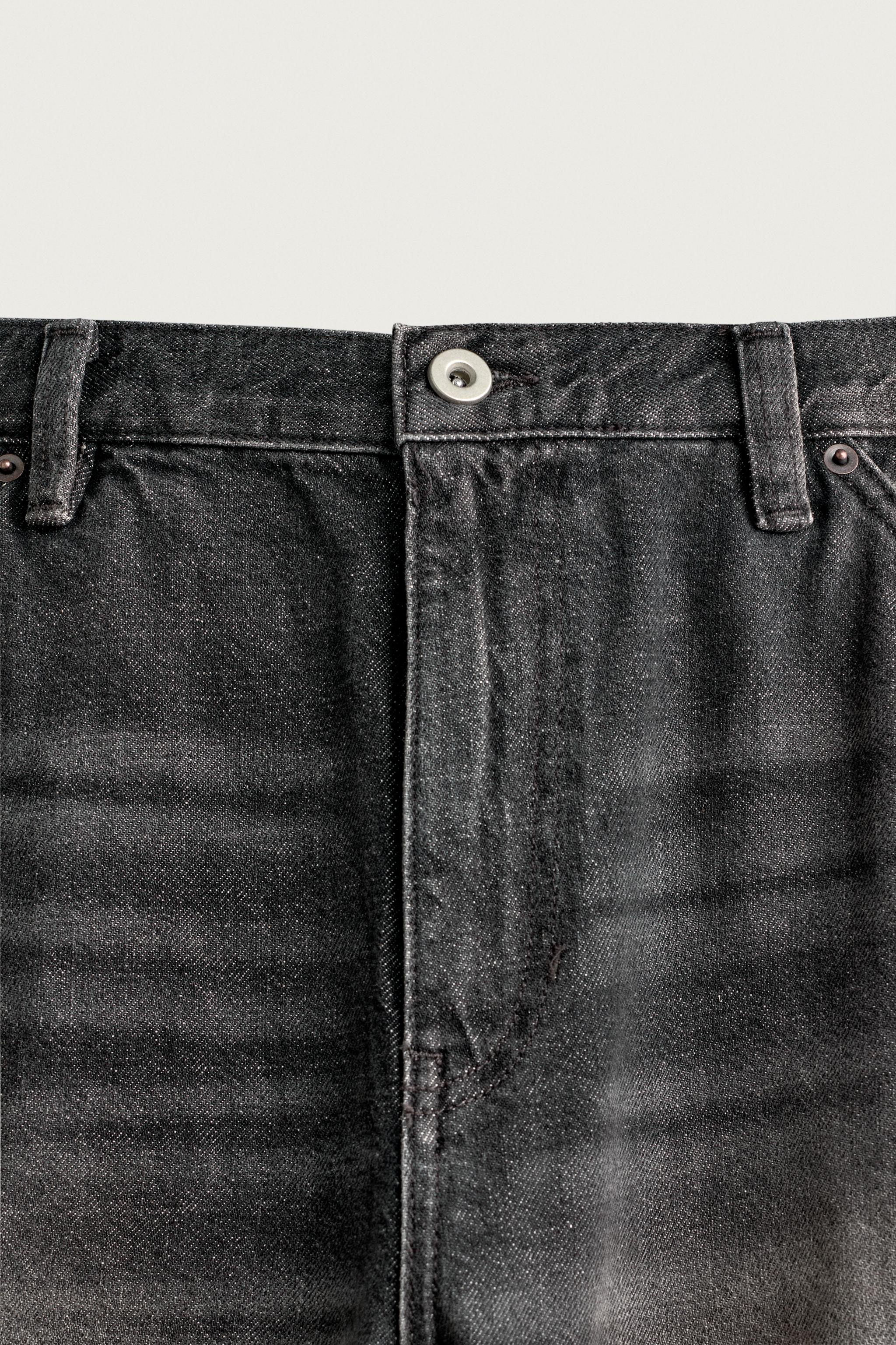 Мужские шорты Zara VINTAGE-EFFECT BAGGY CARGO SHORTS — фото 8