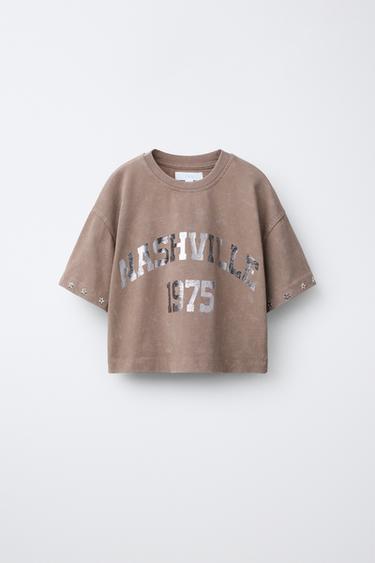 STARS SHIMMER T-SHIRT - Earth by Zara - Image 0