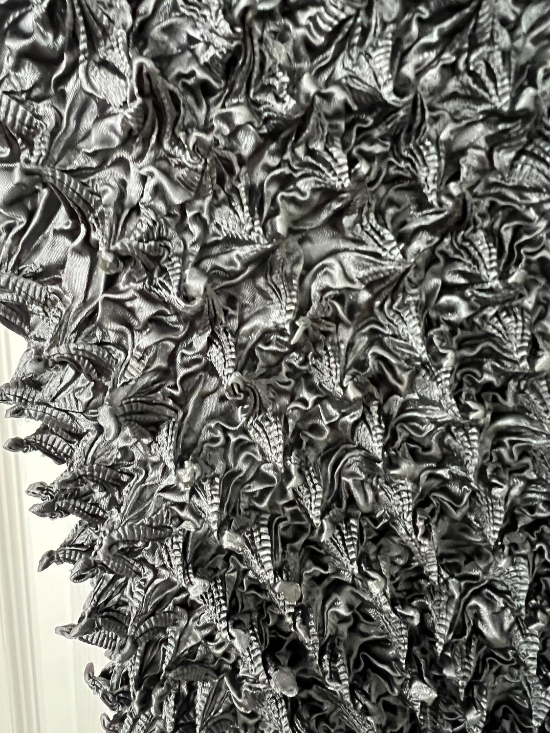 CREASED SKIRT WITH RAISED DESIGN - Image 5