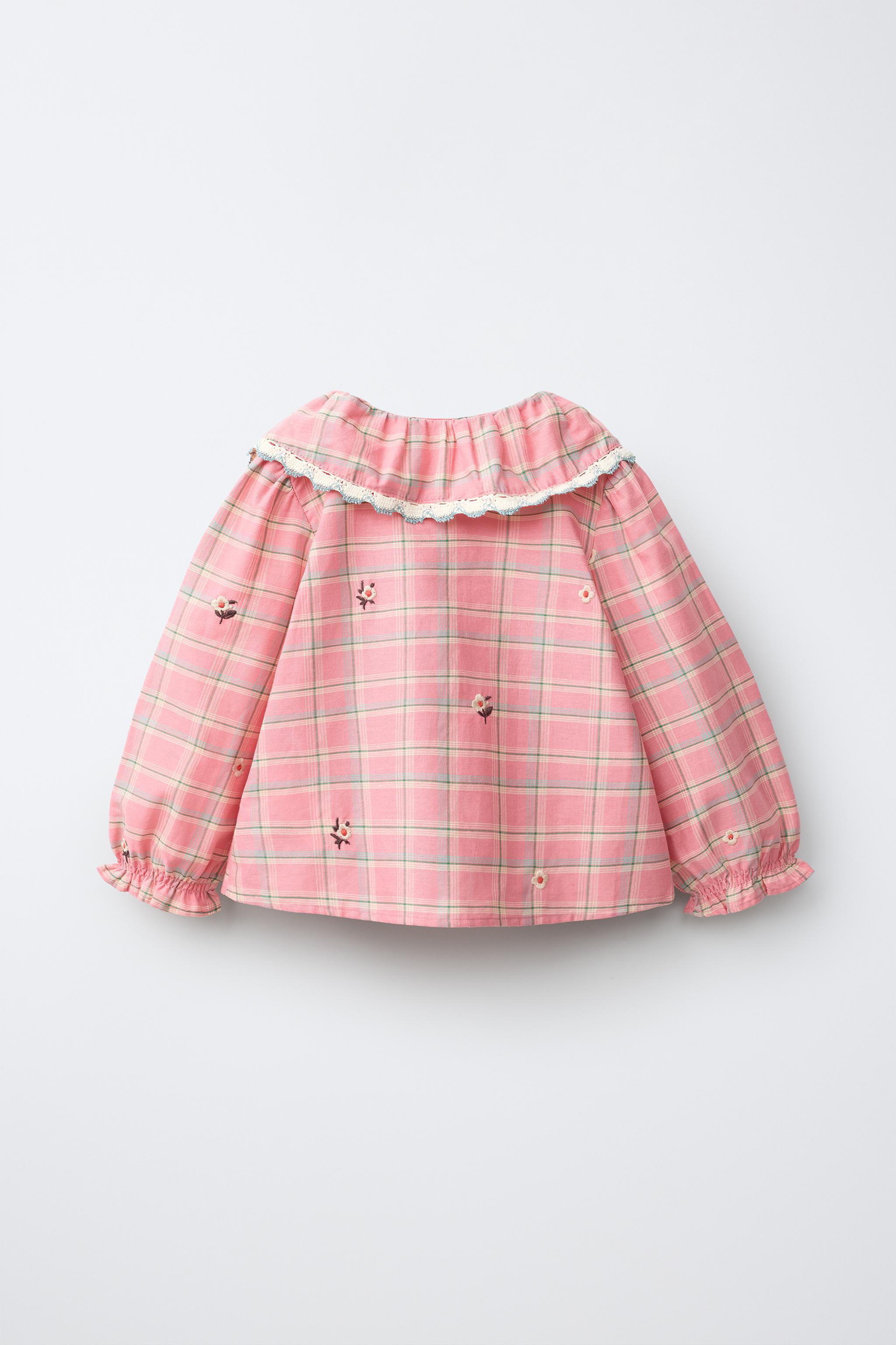 CHEMISE À CARREAUX BRODÉS