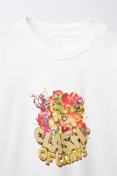 THE WORLD OF CLASH™ PRINT T-SHIRT - Oyster-white by Zara - Image 2