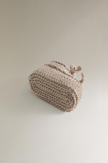 CHUNKY KNIT BALLERINAS WITH TIE - Light beige de Zara - Image 4