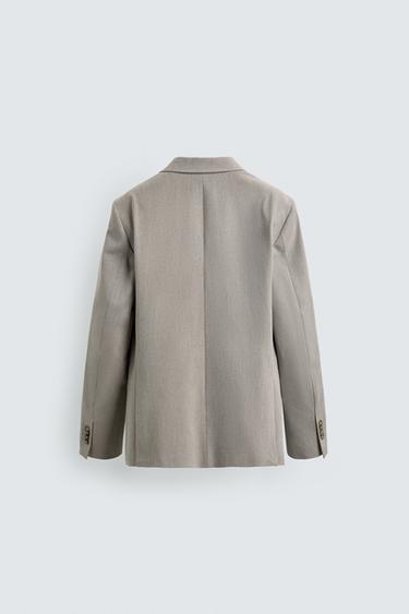 BLAZER REGULAR FIT COSTUME STRUCTURÉ - Beige de Zara - Image 7