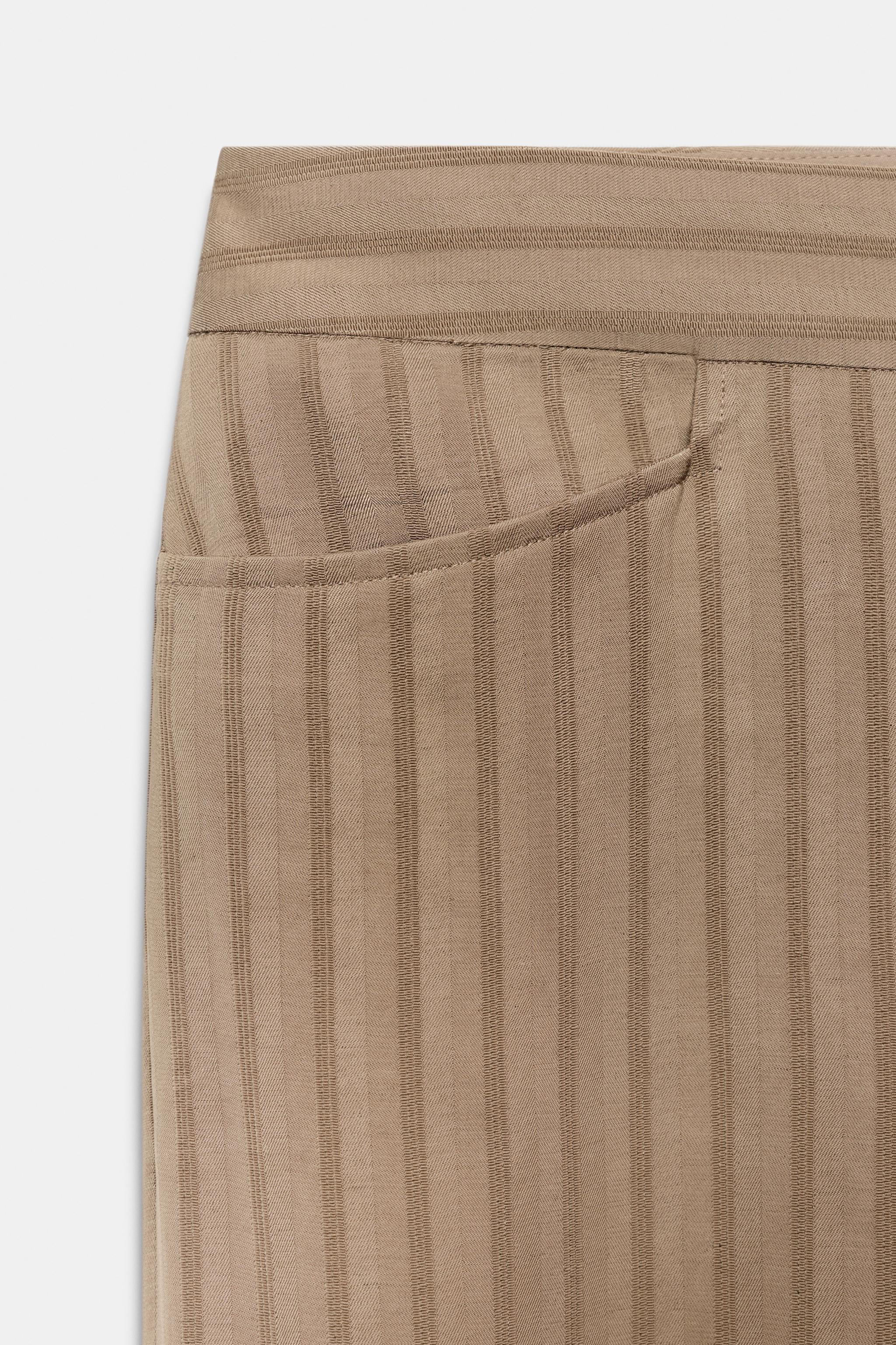 ZW COLLECTION ÇİZGİLİ ÇAN PAÇA PANTOLON - Görsel 8