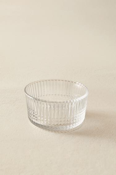 GLASS MINI BOWL WITH RAISED GEOMETRIC DESIGN - 990 by Zara