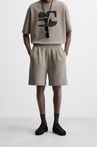 برمودا تقني بثنيات - صخري الخاص بـ Zara