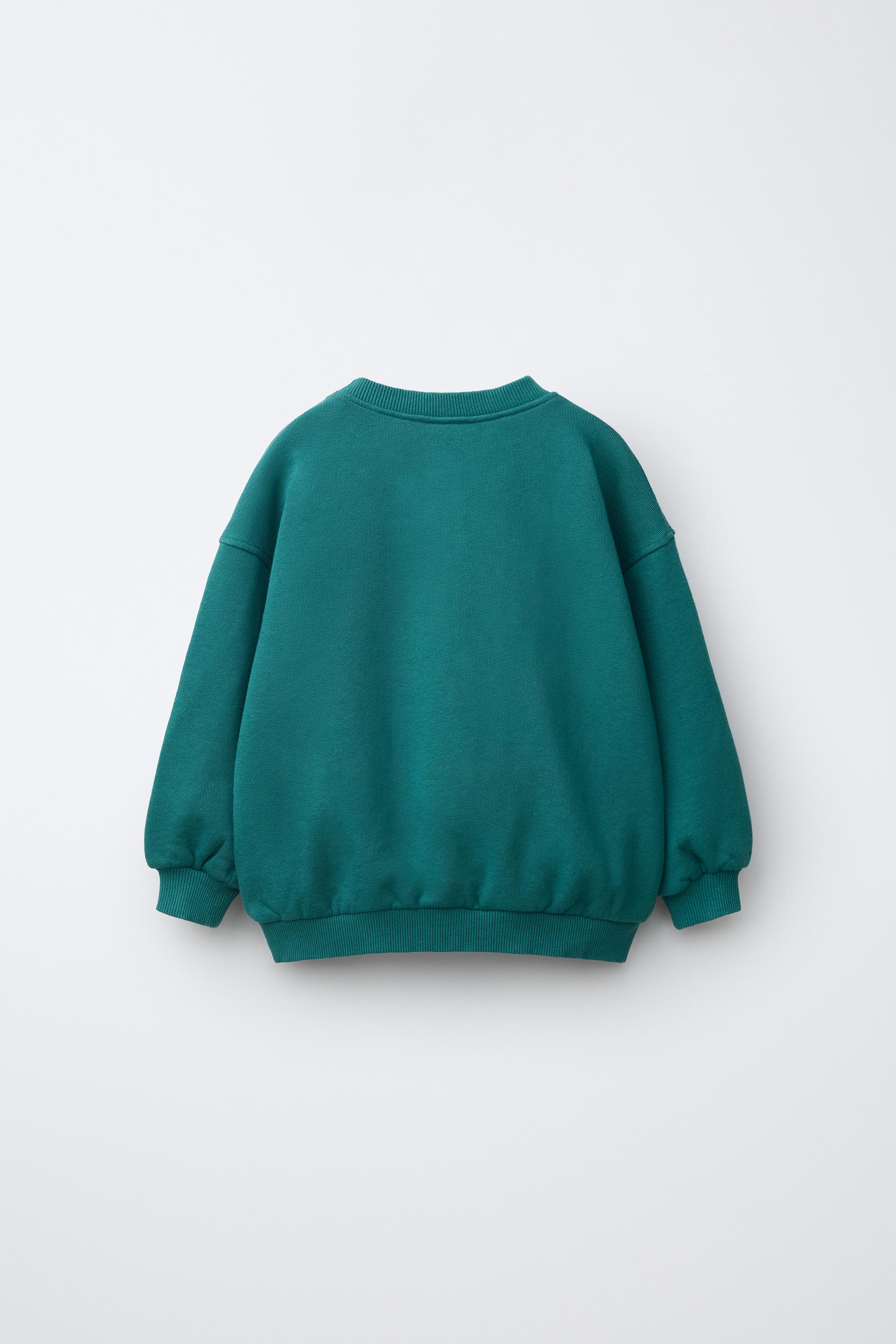 Детские худи Zara EMBROIDERED PATCH SWEATSHIRT — фото 3