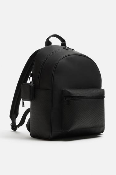 RUBBERISED BACKPACK - Black by Zara - Image 3