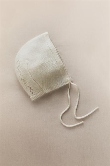 BONNET BÉBÉ CACHEMIRE - Blanc cassé de Zara - Image 5