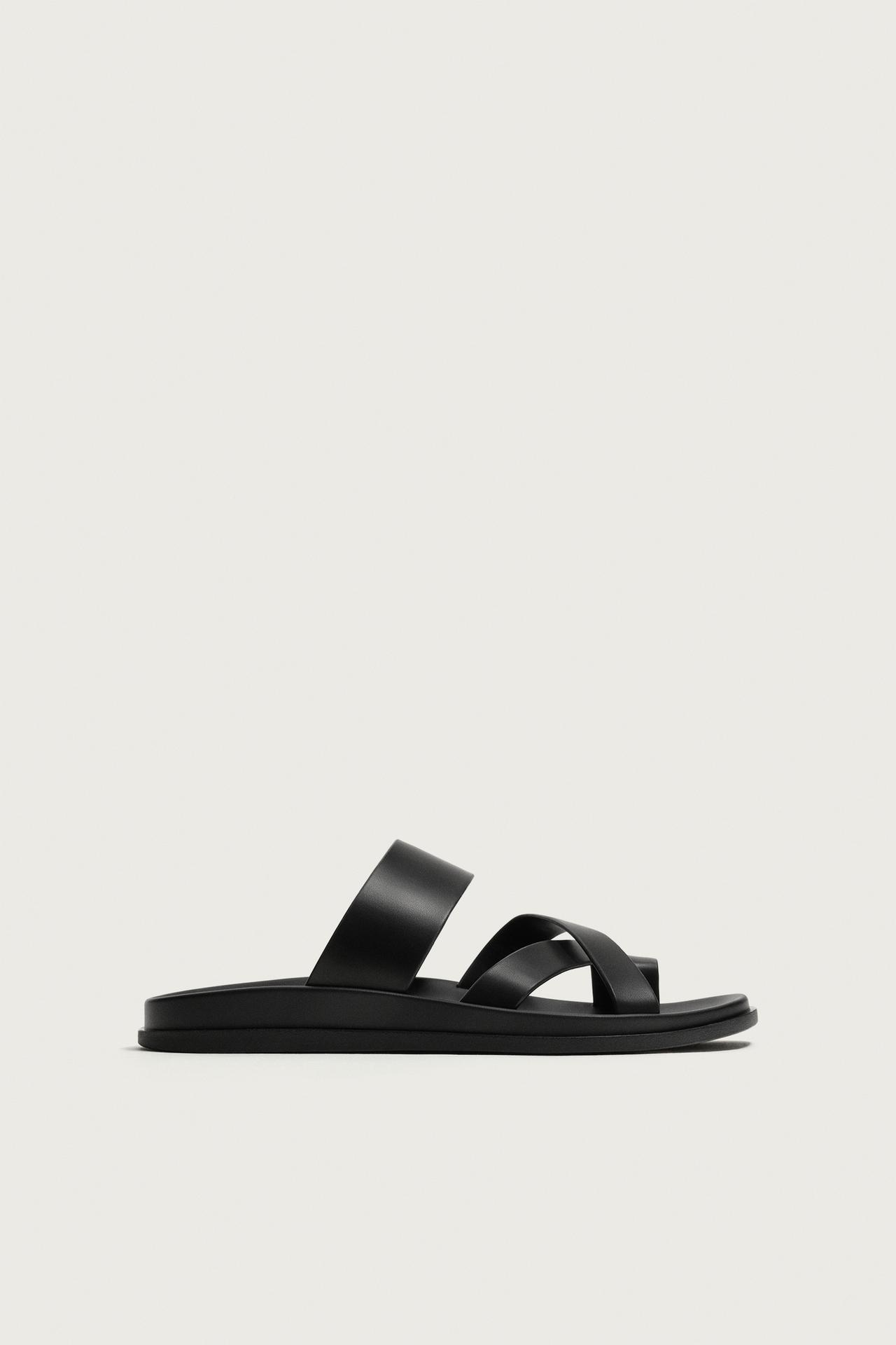 STRAPPY SANDALS — Black