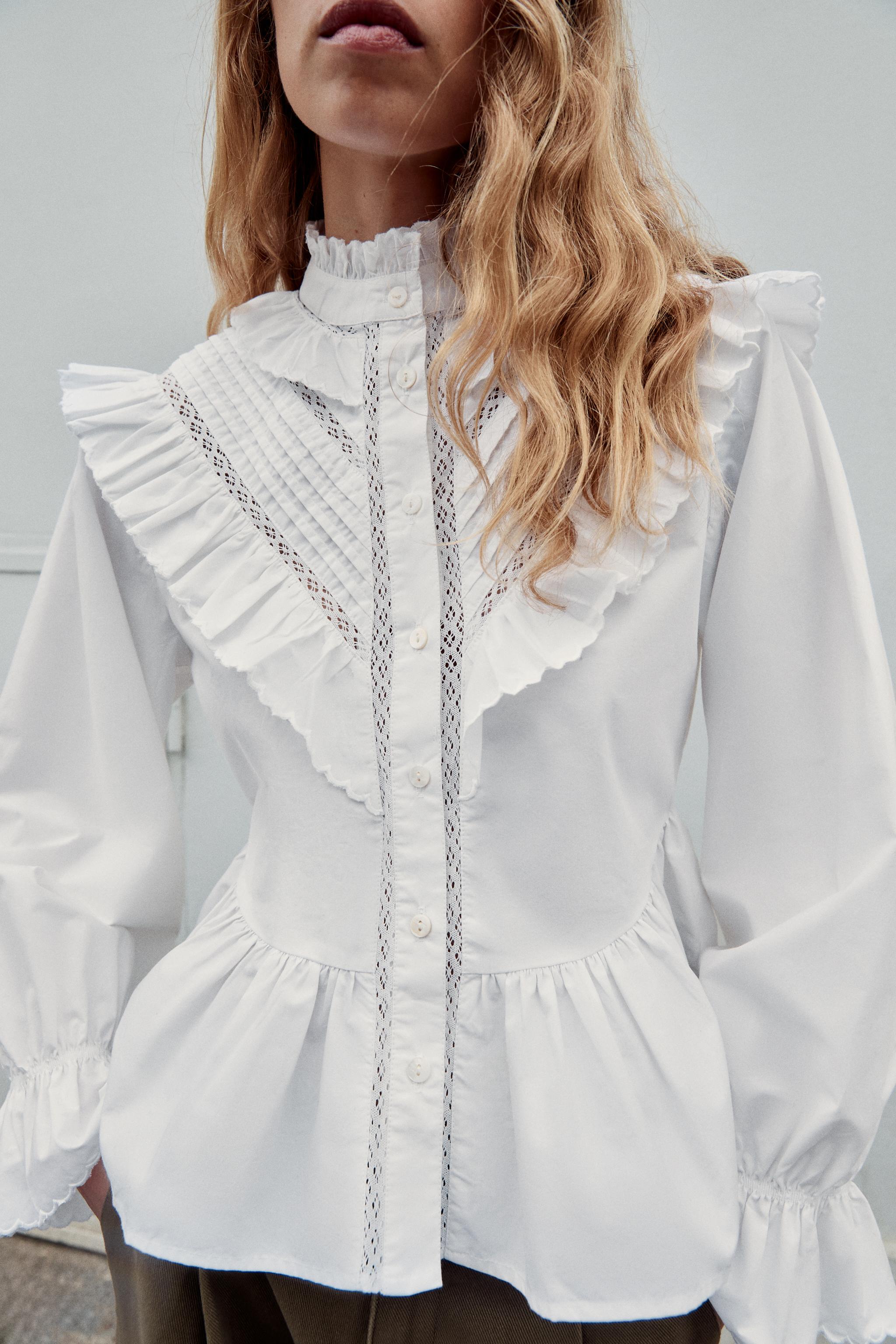 Zara ROMANTİK FIRFIRLI BLUZ görsel 2