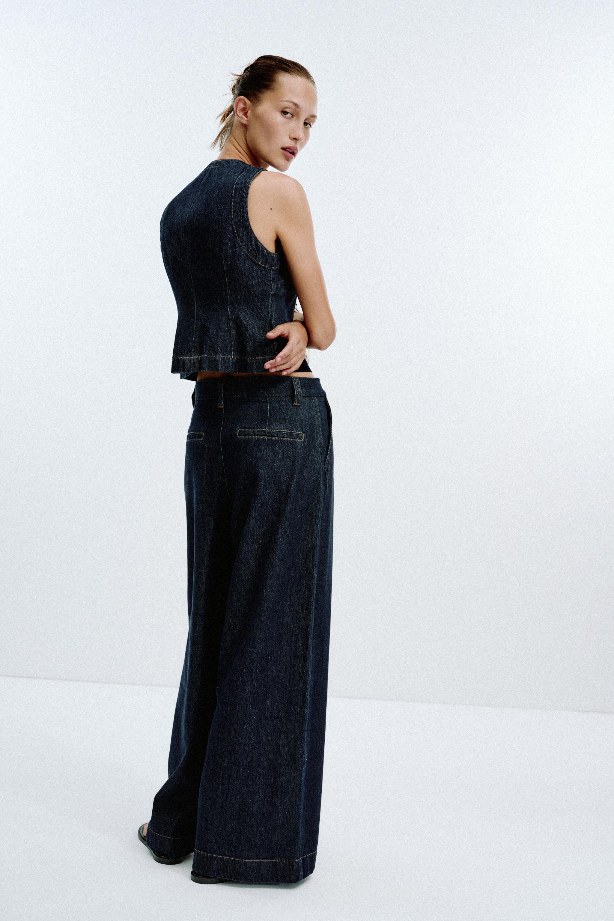 デニムテーラードベスト Z1975 デニムテーラードベスト - ブルー | ZARA Japan / 日本