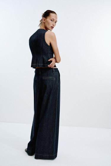 Z1975 DENIM TAILORED WAISTCOAT - Blue by Zara - Image 2