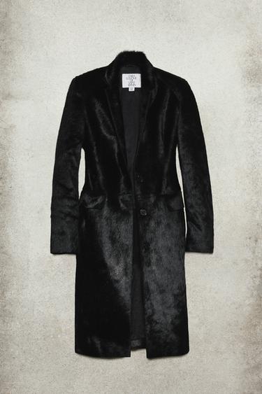 FITTED LEATHER COAT WITH SHEEPSKIN BY LUDOVIC DE SAINT SERNIN x ZARA - Black by Zara