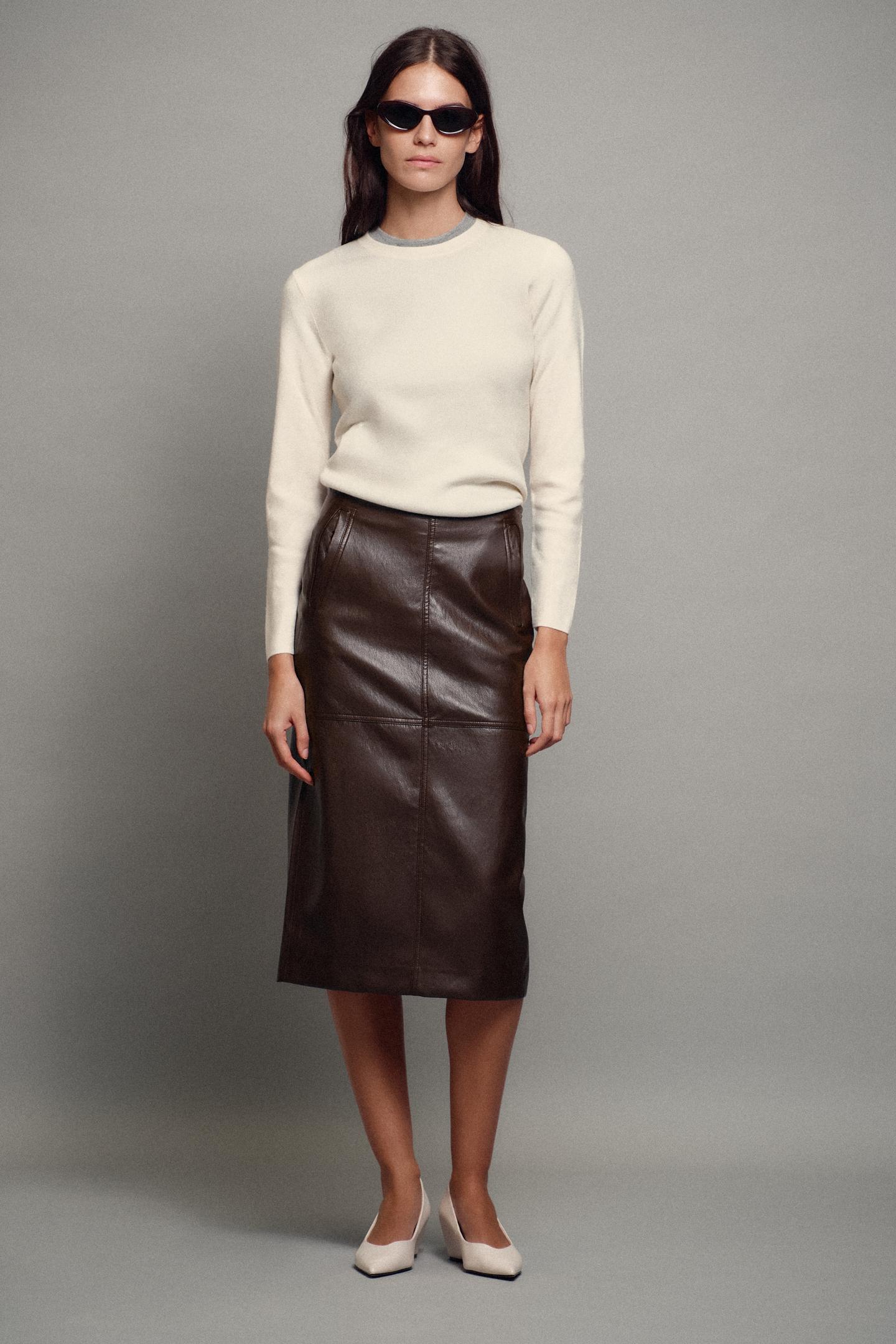 Женский свитер Zara Soft Touch Knit, цвет: Экрю — фото 1