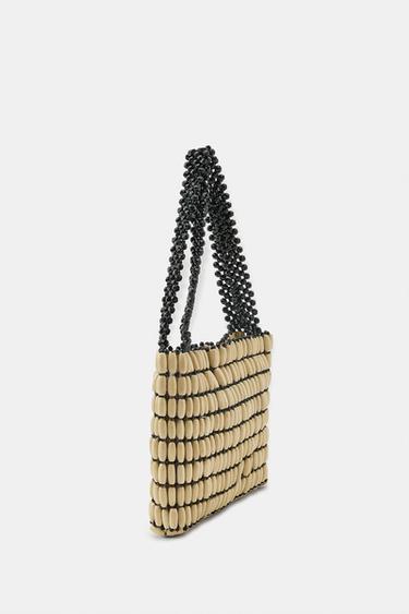 MINI SAC BOULES EN BOIS - Beige clair de Zara - Image 3