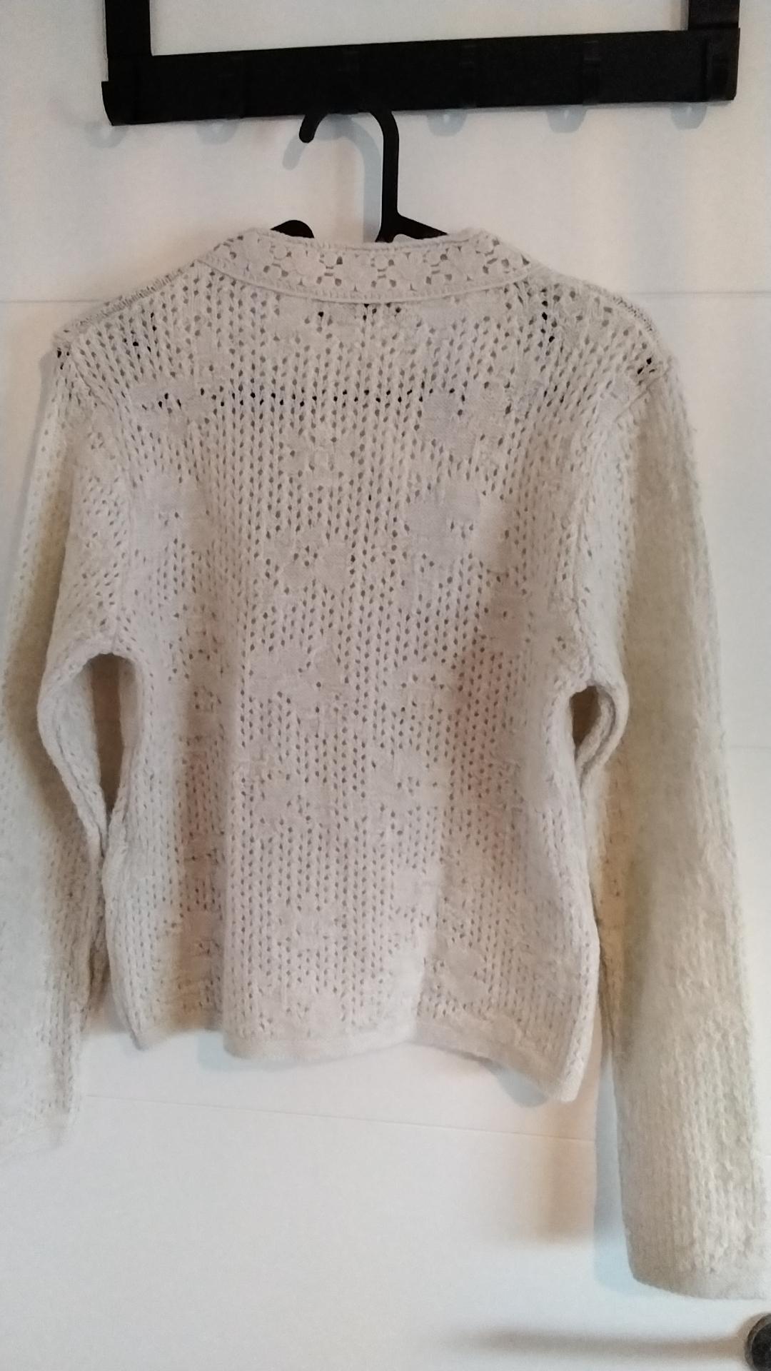 ROMANTIC POINTELLE KNIT CARDIGAN - Image 2